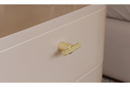 Buton mobila LINEA, 50x30 mm, Al, brushed gold [1]