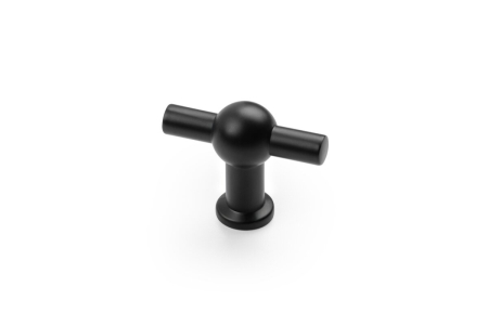 Butoni mobila - Buton mobila SALVA, 49x39 mm, ZnAl, negru mat