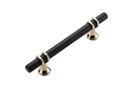 Maner mobila GOLD RING, negru + auriu