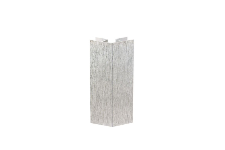 Plinta & inaltator blat - Element imbinare plinta PVC H100 mm, multi-unghi, gri aluminiu