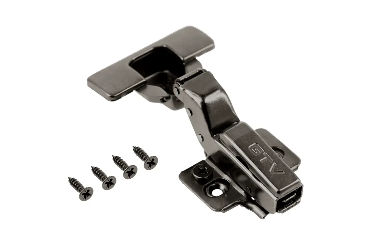 Balamale mobila - Balama incadrata Silento Pro, soft-close, placuta H=0, 3D, neagra