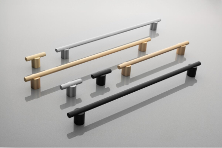 Buton mobila LINEA, 50x30 mm, Al, negru mat [2]