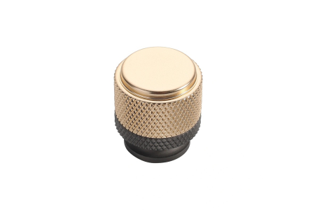 Butoni mobila - Buton mobila FUSION, 25x27 mm, auriu + gri