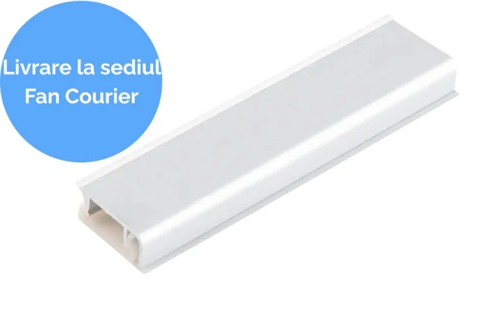 Fara Categorie - Inaltator blat rectangular 11x24 mm, 4 m, alb mat