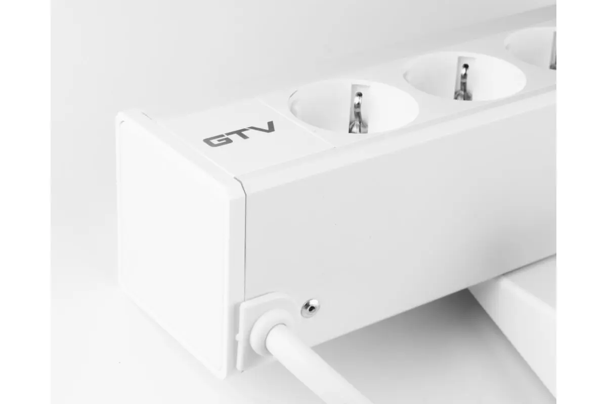 Priza birou NICO 3 x Shucko, USB A + C, cablu 1.5 m, alb mat [4]