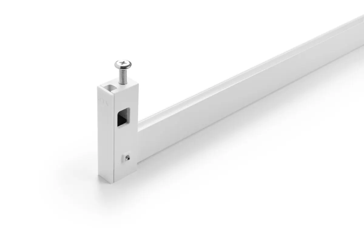 Bara haine DUO, canal LED, suporti laterali inclusi, L=3 m, alb mat [2]