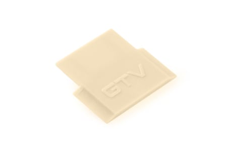 Profil banda LED - Capac lateral profil LED GLAX incastrat, auriu (10 buc.)