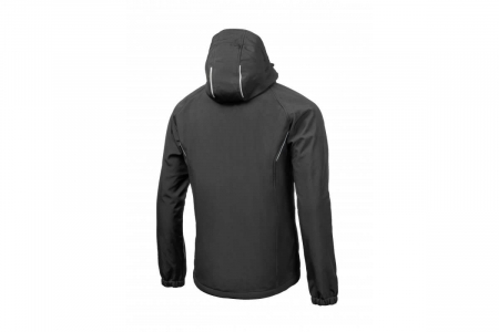 Geaca cu gluga DITTER, softshell, neagra [1]