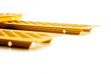 Grila ventilatie aluminiu, 480x60 mm, gold [2]
