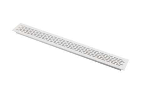 Grila ventilatie aluminiu, 484x60 mm, alb mat [0]