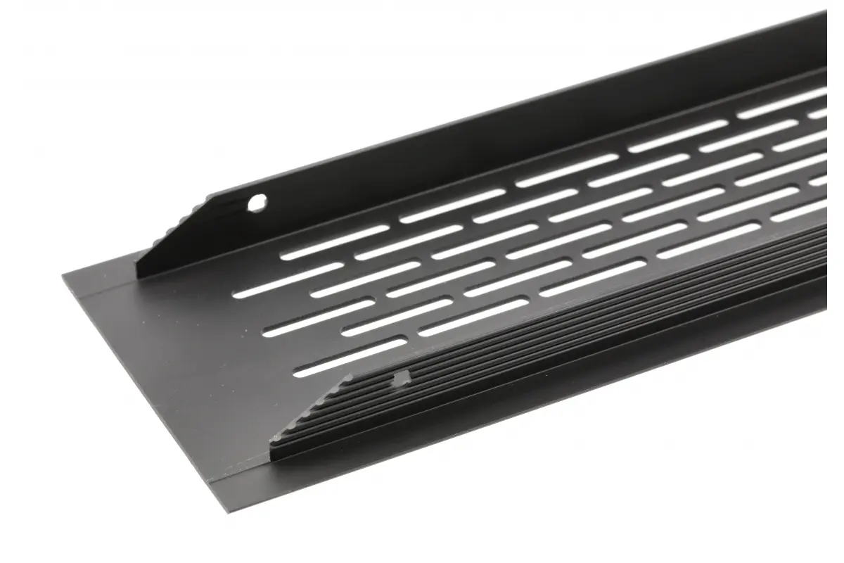 Grila ventilatie aluminiu, negru mat [1]