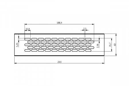 Grila ventilatie aluminiu, auriu [4]
