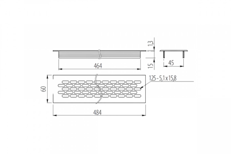 Grila ventilatie aluminiu, auriu [4]