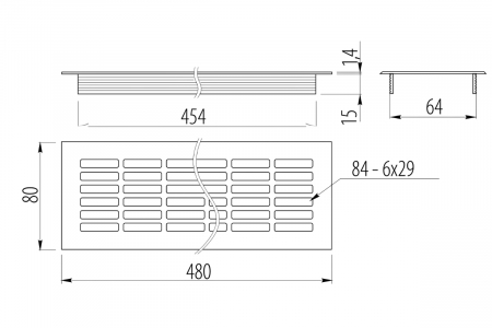 Grila ventilatie antracit [3]