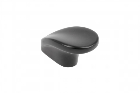 Buton mobila VENICE 28x46 mm, negru mat