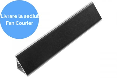 Cokoły kuchenne - Inaltator blat triunghiular 30x30 mm, 4 m, negru