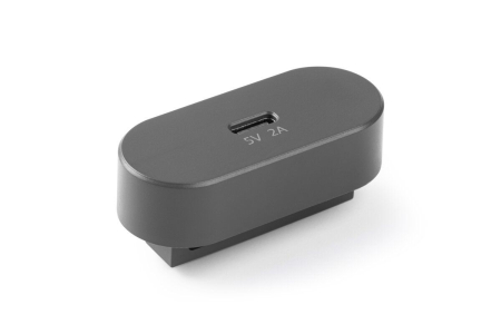 Conectori banda LED - Incarcator USB-C pentru sina TRACKO, 24V, iesire 5V, 2A/10W, antracit