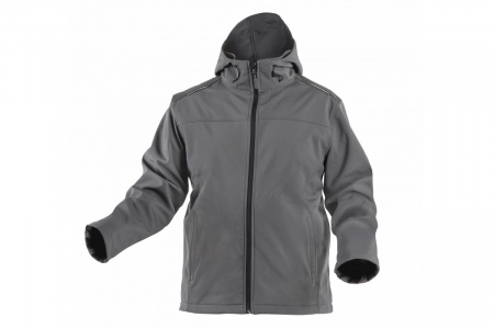Jachete de lucru - Jacheta cu gluga INN, softshell, gri