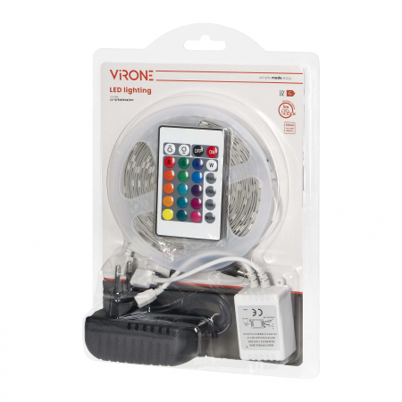 Kit banda LED RGB 10 mm, 36W, 12V, IP20, 5 m [5]