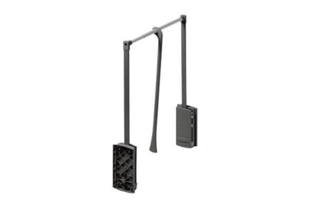 FERONERIE MOBILA - Lift haine reglabil 770 - 1200 mm, 10 kg, negru + crom