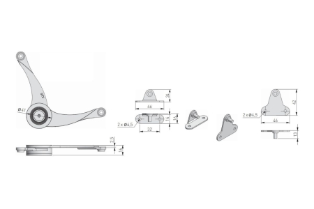 Limitator (piston) tip foarfeca DESIGN, crom [2]