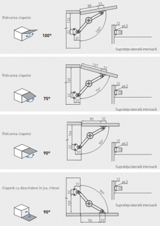 Limitator (piston) tip foarfeca PM-00, crom [3]