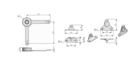 Limitator (piston) tip foarfeca PM-00, crom [2]