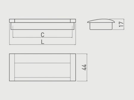 Maner mobila ingropat UA-326 128 mm, negru mat [2]