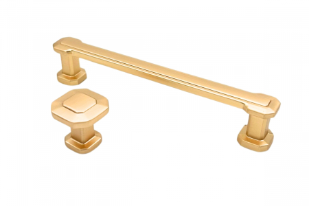 Maner mobila BERLIN 128 mm, brushed gold [4]