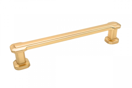 Дръжки за мебели - Maner mobila BERLIN 128 mm, brushed gold