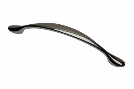 Maner mobila CAMAIO 96 mm, negru lucios