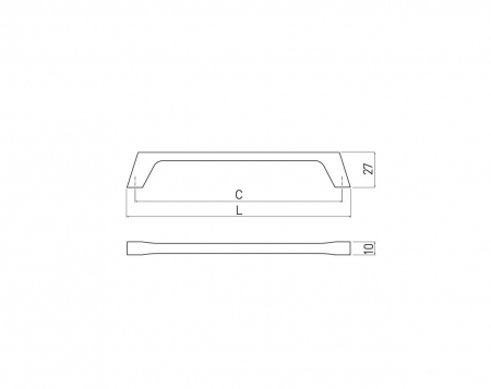 Maner mobila G2 160 mm, negru mat [1]
