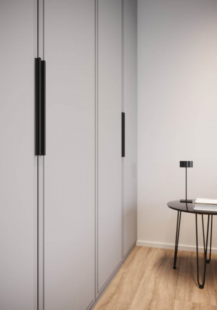 Maner mobila GROOVE 160 mm, negru mat [2]