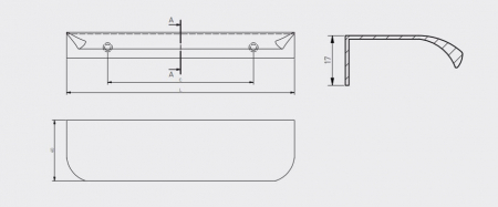 Maner mobila HEXA 150 mm, rose gold [4]