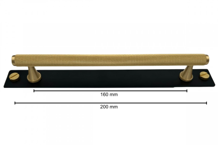 Maner mobila HK0054 160 mm, alama + sild negru [5]