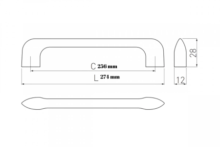 Maner mobila MILAN inox [2]