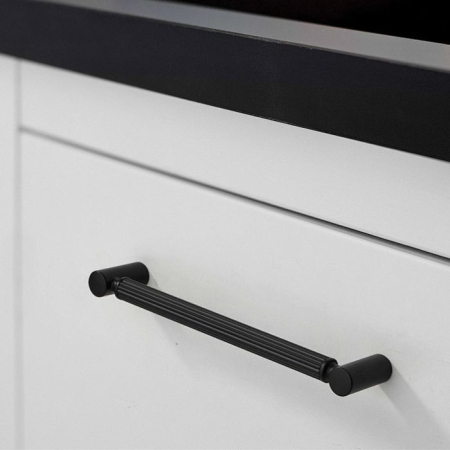 Maner mobila PARMA 128 mm, negru mat [1]