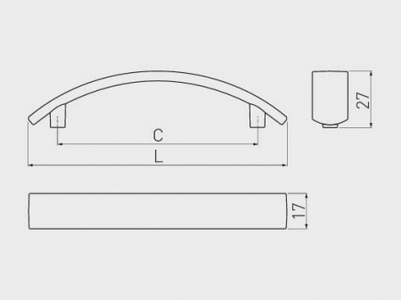 Maner mobila UZ-14 96 mm, cromat [3]