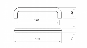 Maner mobila WMN784 128 mm, Negru Antic [2]