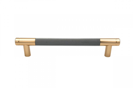 Maner mobila ZA012 96 mm, auriu + gri [1]