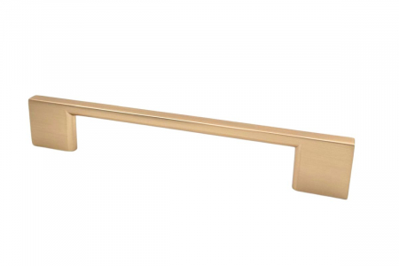 Дръжки за мебели - Maner mobila ZAMAK 128 mm, brushed gold