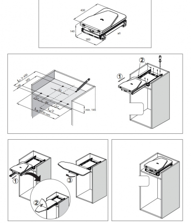 Masa de calcat ROYAL 430x300x140 mm [1]