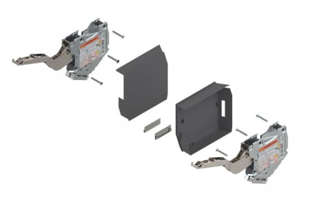 ОБКОВ за МЕБЕЛИ - Mecanism Aventos HK-S TIP-ON, FP 960 - 2215, Blumotion, capace gri