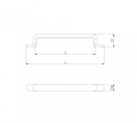 Maner mobila OTTO 128 mm, negru mat [5]