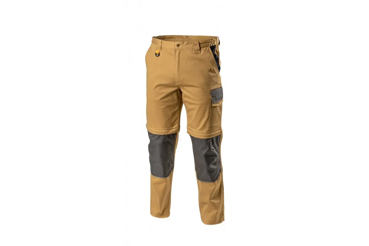 Pantaloni de lucru - Pantalon salopeta EDGAR II, bej/ negru