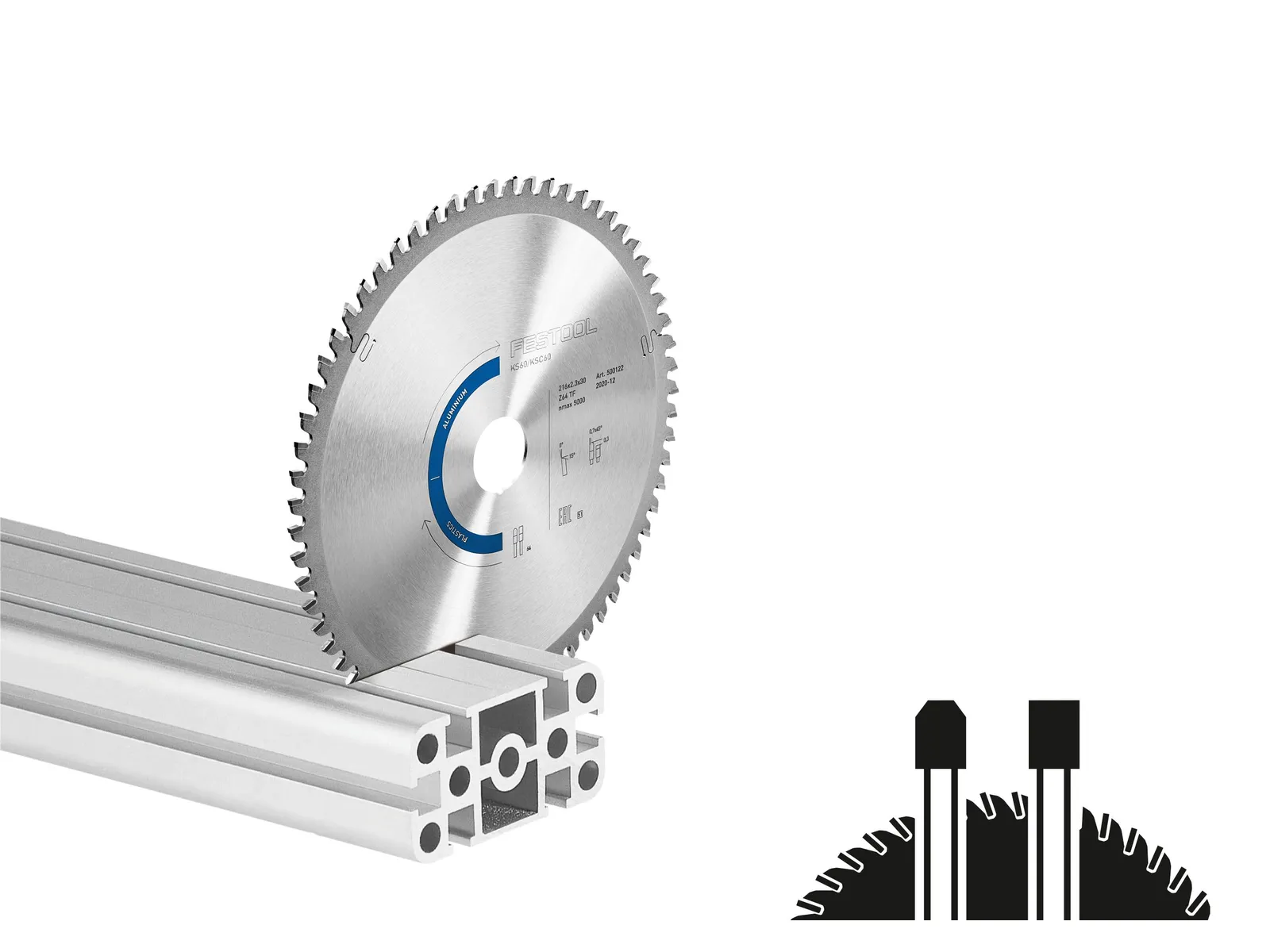 Panze pendular/ circular - Panza de fierastrau HW 216x2,3x30 TF64 Aluminiu/ Plastic