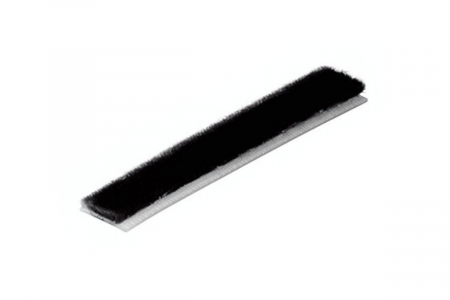 PПлъзгаща система за облицовка от алуминиев профил - Perie praf 14 x 4 mm, neagra - 1 m