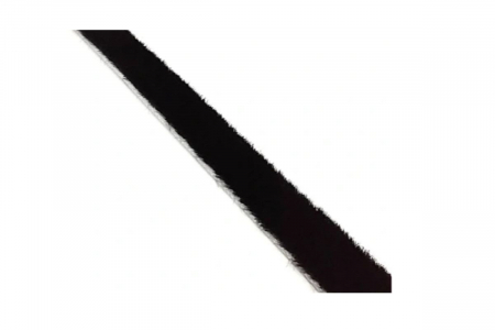 FERONERIE MOBILA - Perie praf 14 x 4 mm, neagra - 1 m