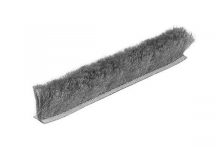 Profile dressing - Perie praf autoadeziva 6.7 x 13 mm, gri - 1 m
