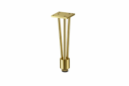 Picioare & rotile mobila - Picior mobila G0121 H300 mm, gold